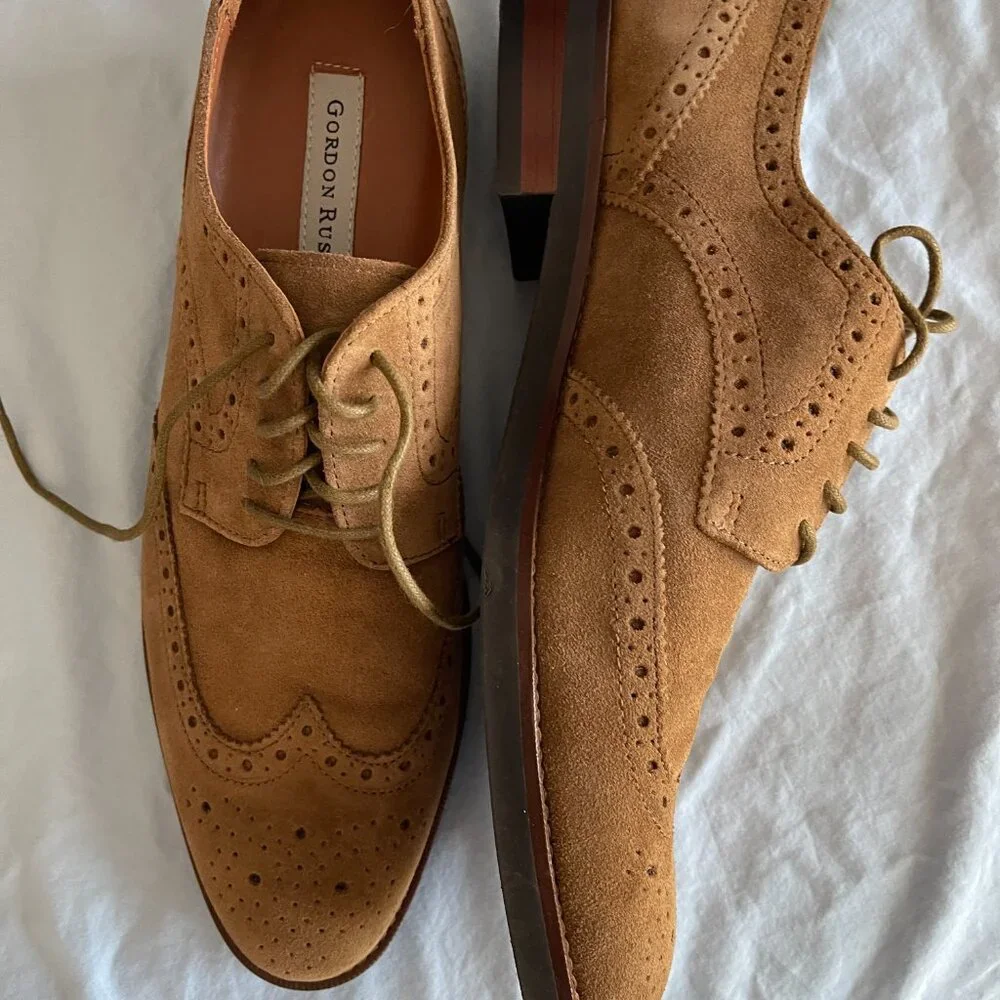 Men's Gordon Rush Tan Suede Shoes Size 11 NWT